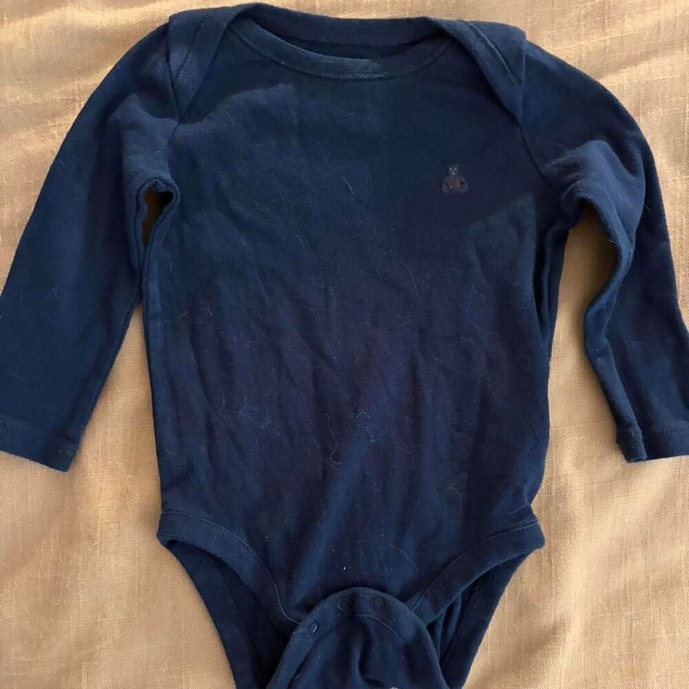 Babygap Navy and Black Sleepsuits-babygrows
